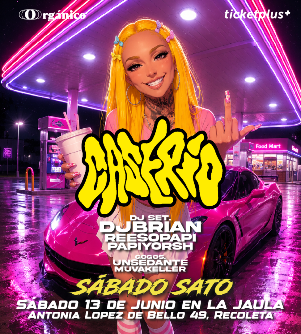 Sábado Sato 😈 en Caserío fiesta Sábado 13 de Junio en La Jaula 