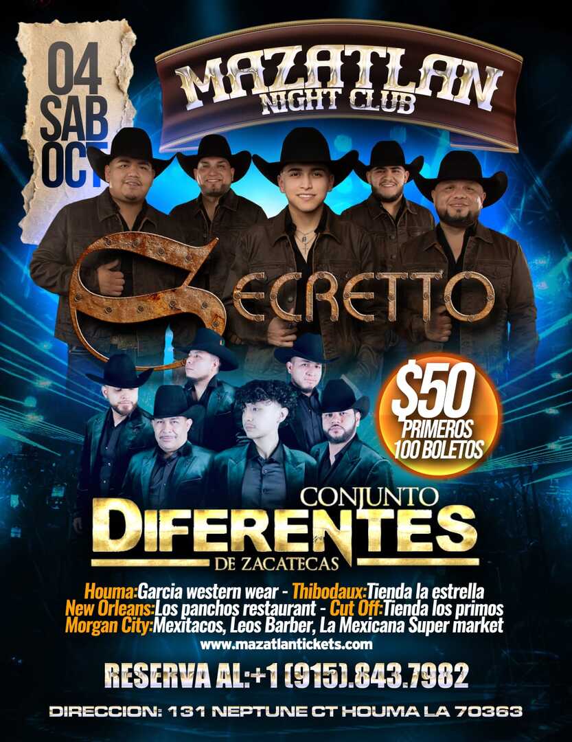 Secretto-Conjunto Diferentes de Zacatecas-Mazatlan