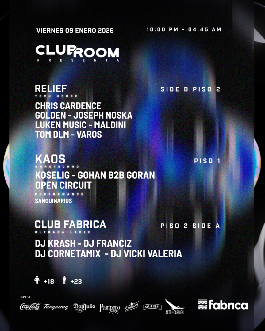 Clubroom Presenta @ Viernes 09 Enero