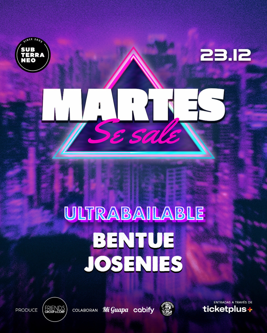 MARTES SE SALE! ★ MARTES 23 DICIEMBRE ★ Club Subterráneo (+21)