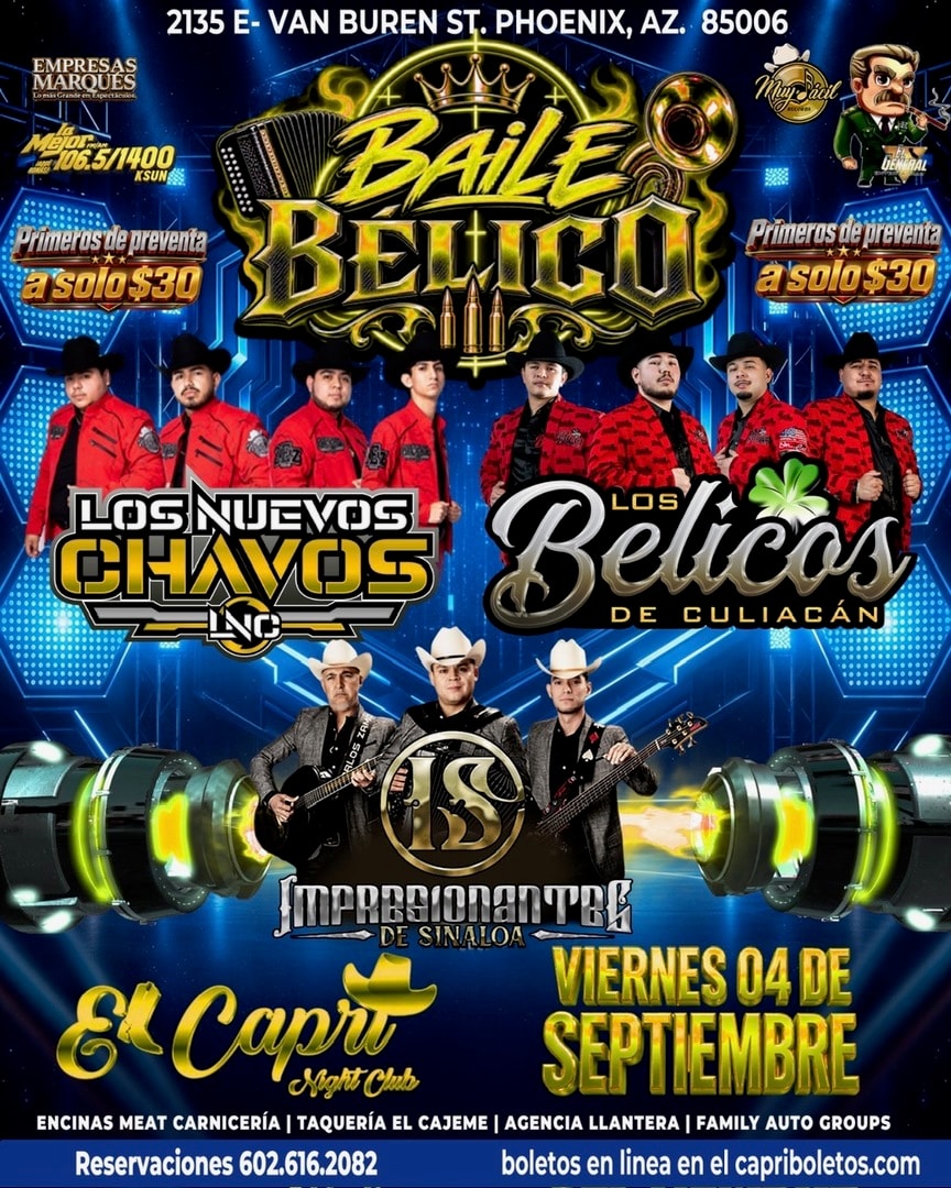 Baile Belico-Los Nuevos Chavos-Los Belicos de Culiacan-Los Impresionantes de Sinaloa