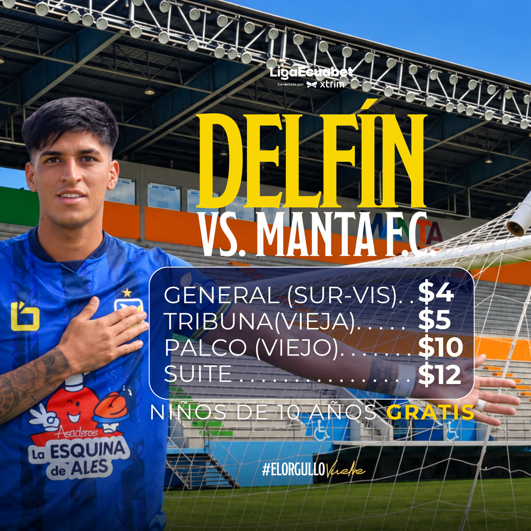 DELFIN S.C. vs  MANTA F.C.