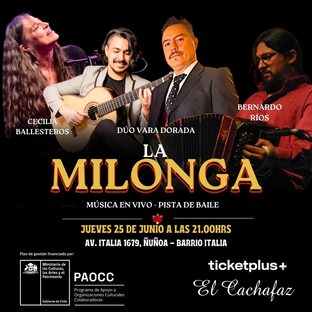 Milonga Jueves 25 Junio 21hrs 