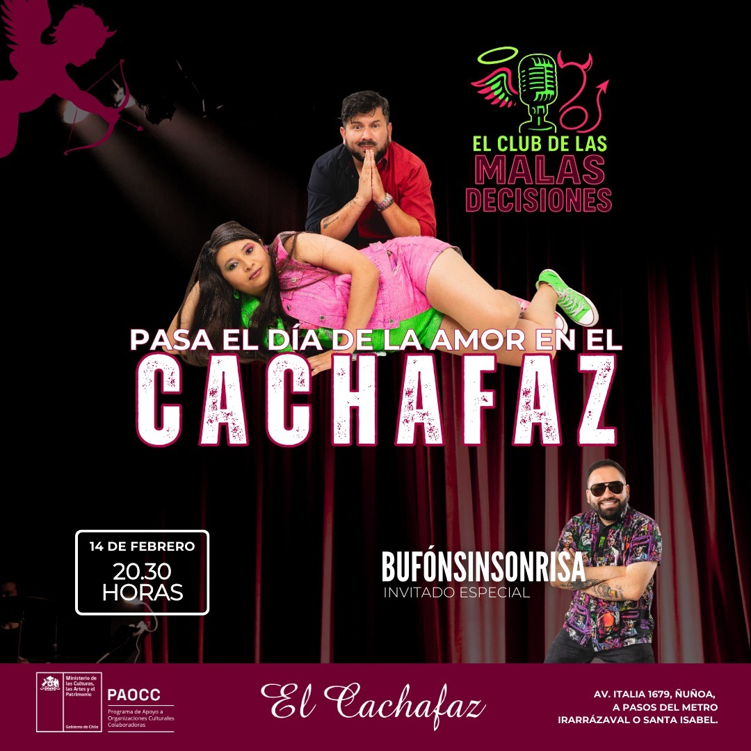 Show de Stand up-El Club de las malas decisiones-Sábado 14 Febrero 20:30hrs