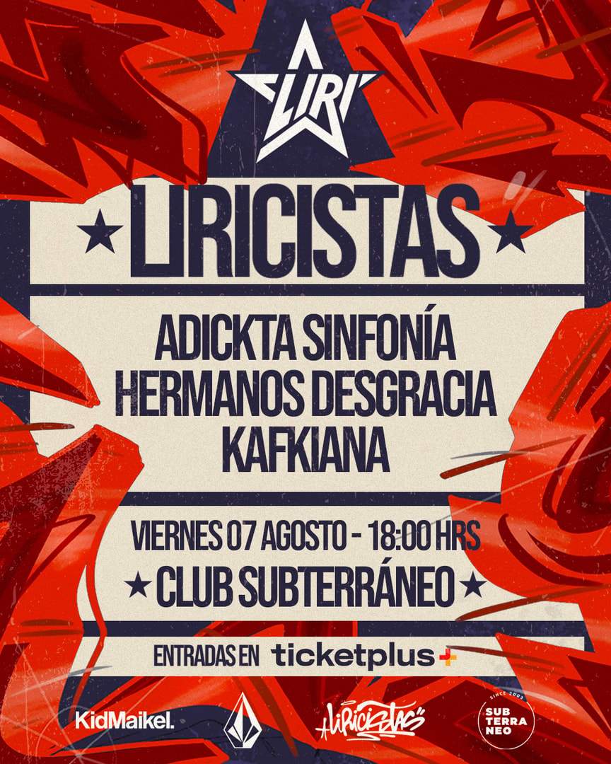 LIRICISTAS ★ VIERNES 07 AGOSTO ★ Club Subterráneo