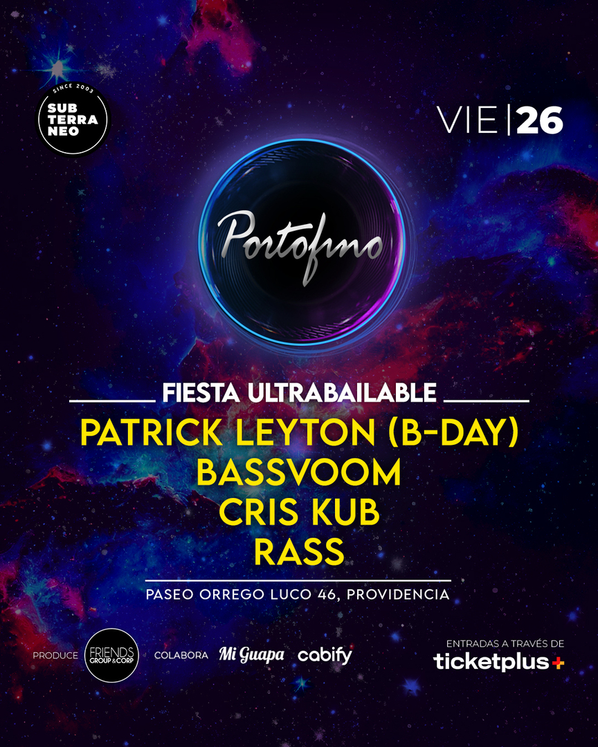 PORTOFINO Full ultrabailable ★ VIERNES 26 SEPTIEMBRE ★ Club Subterráneo (+23)