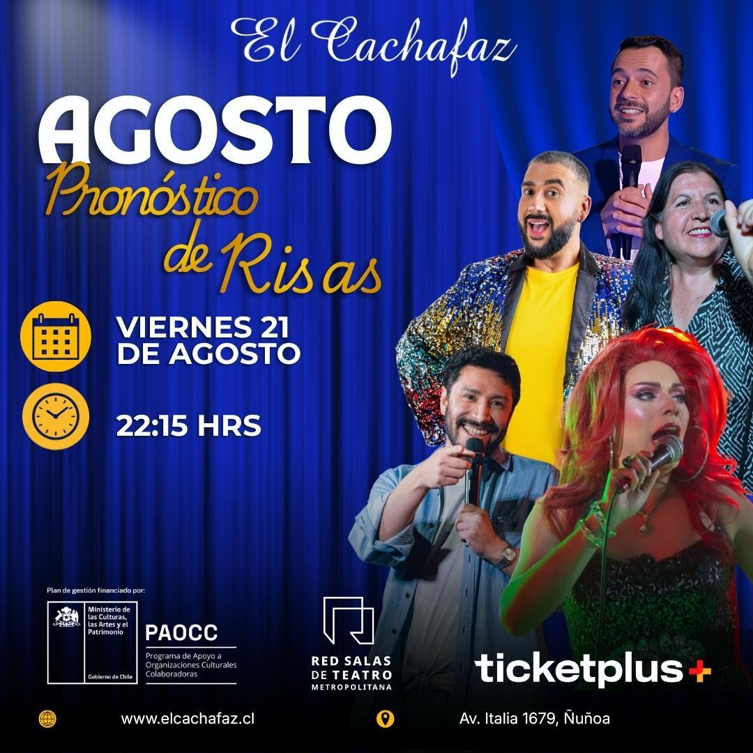 Stand up-Pronóstico de risas-Viernes 21 Agosto 22:15 hrs