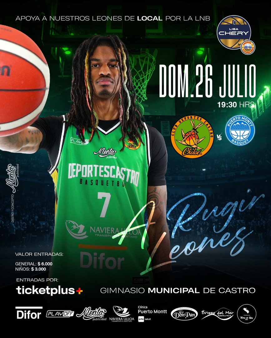  Deportes Castro vs CD Puerto Montt Basquet / LNB / Liga CHERY by Cecinas Llanquihue 2026