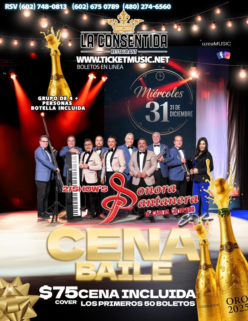 Sonora Santanera de Carlos Colorado-Cena Baile-La Consentida