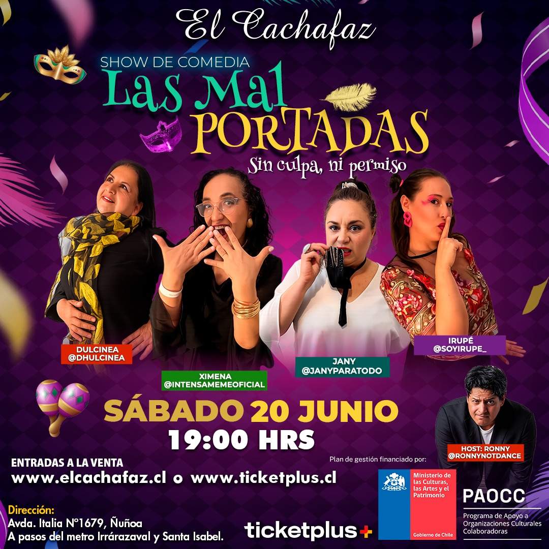 Show de Stand Up-Mal portadas-Sabado 20 Junio a las 19 hrs