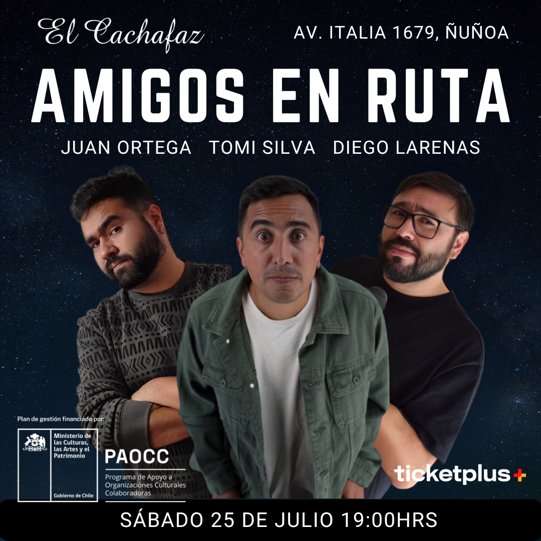 Show de Stand Up-Amigos en Ruta-Sabado 25 Julio a las 19 hrs