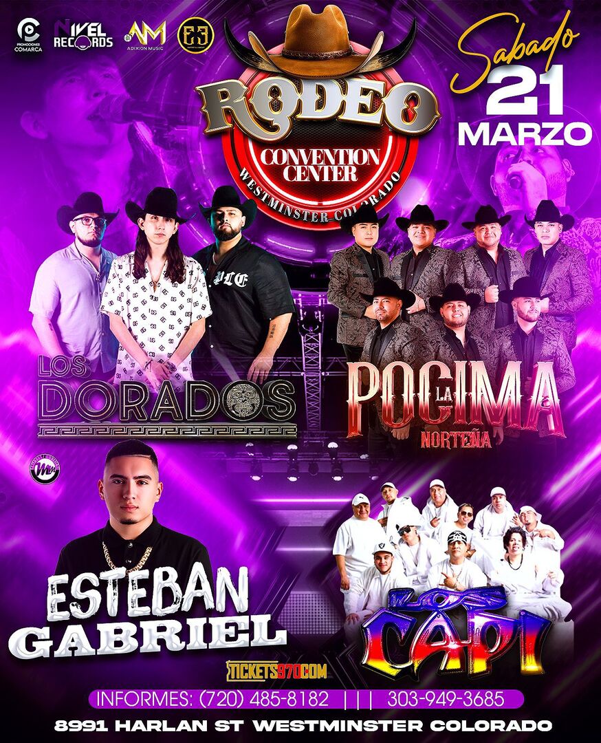 Los Dorados-La Pocima Nortena-Esteban Gabriel-Los Capi-Rodeo Convention Center
