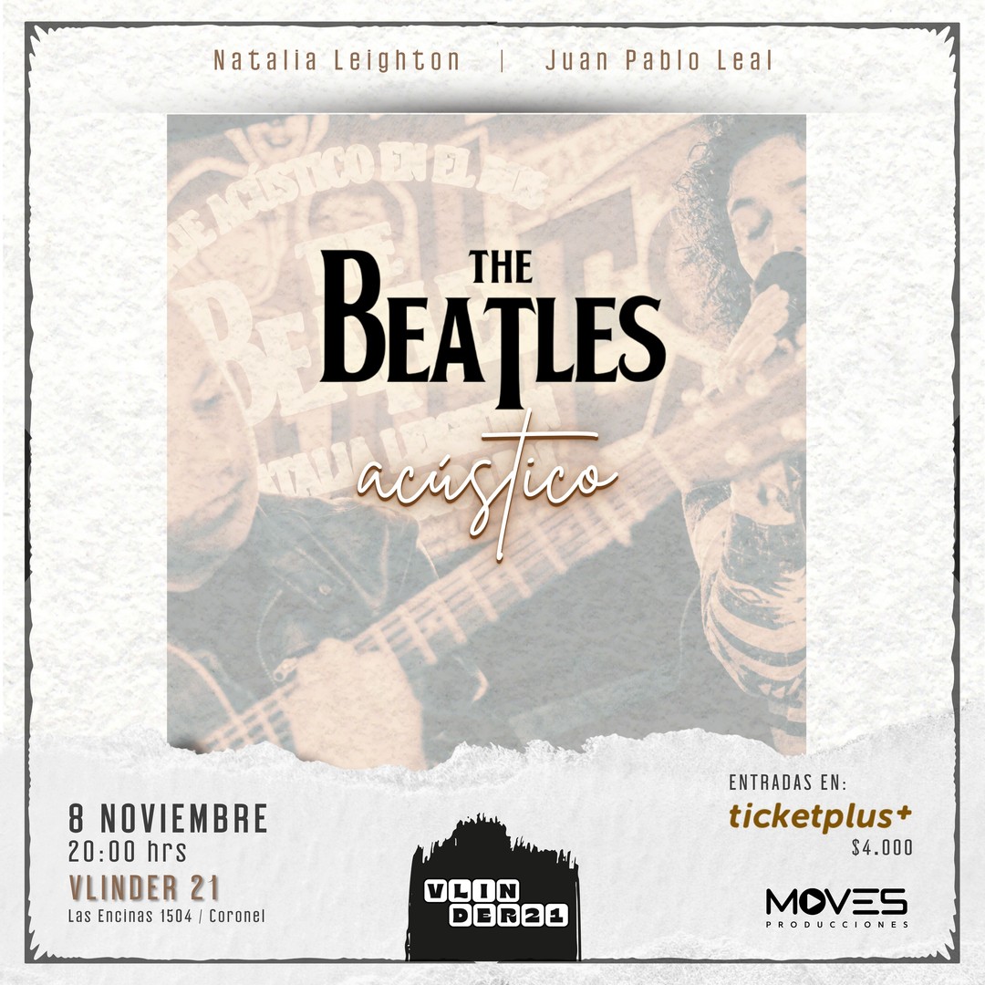 The Beatles Acústico - Natalia Leighton & Juan Pablo Leal