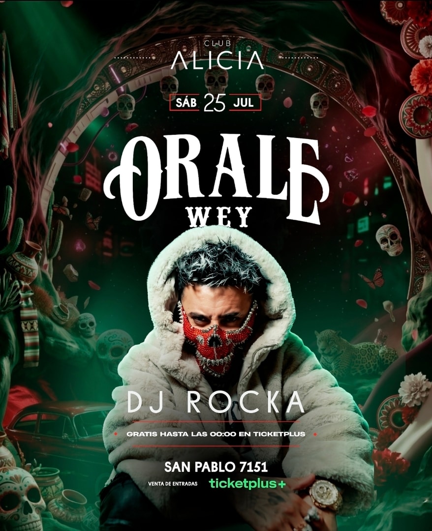 DJ ROCKA EN VIVO - CLUB ALICIA - SÁBADO 25 DE JULIO -23:00