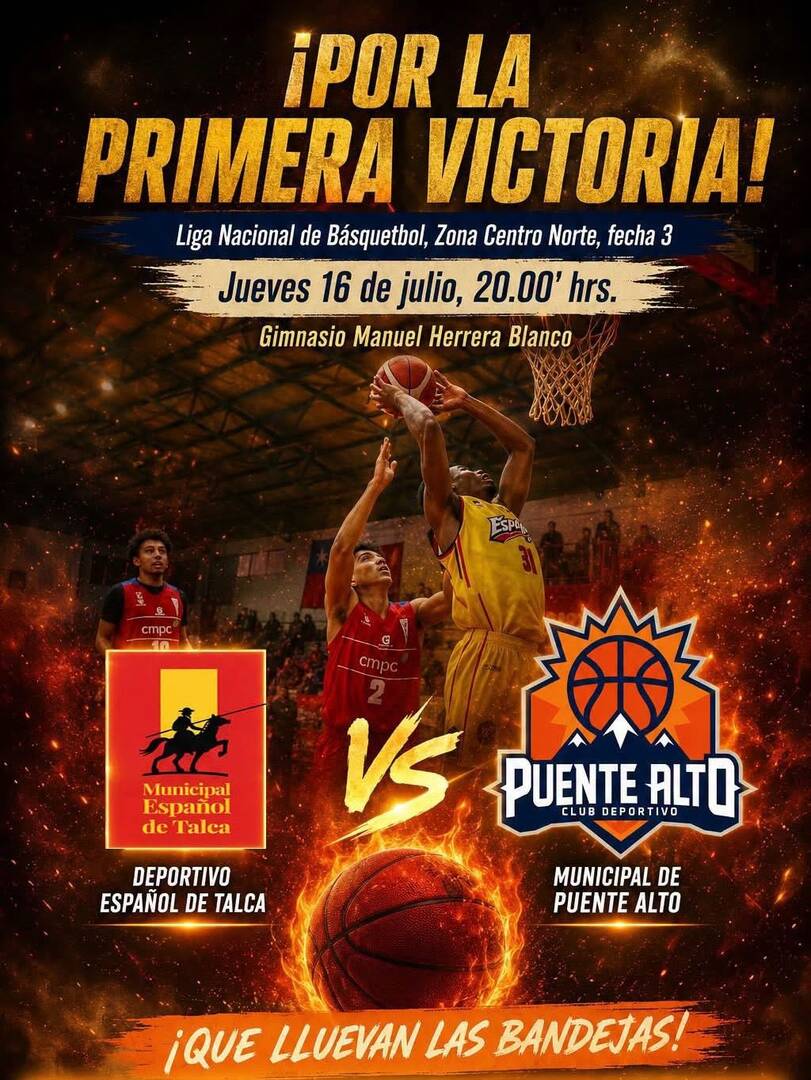Municipal Español de Talca vs CD Puente Alto / LNB Liga CHERY by Cecinas Llanquihue 2026
