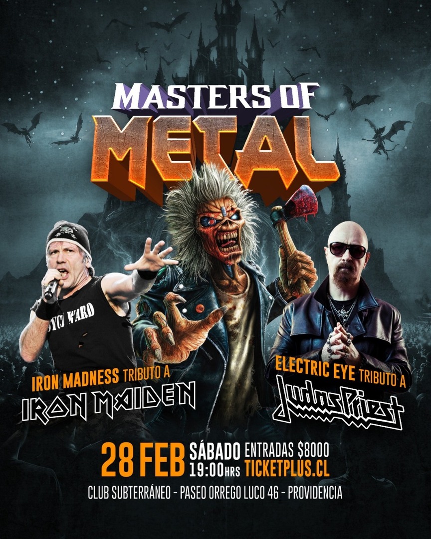 MASTERS OF METAL ★ SÁBADO 28 FEBRERO ★ Club Subterráneo